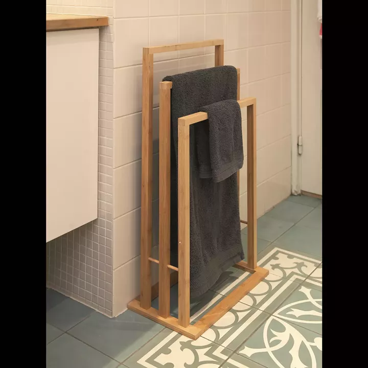 Κρεμάστρα Πετσετών Μπαμπού 42x24x81.5cm