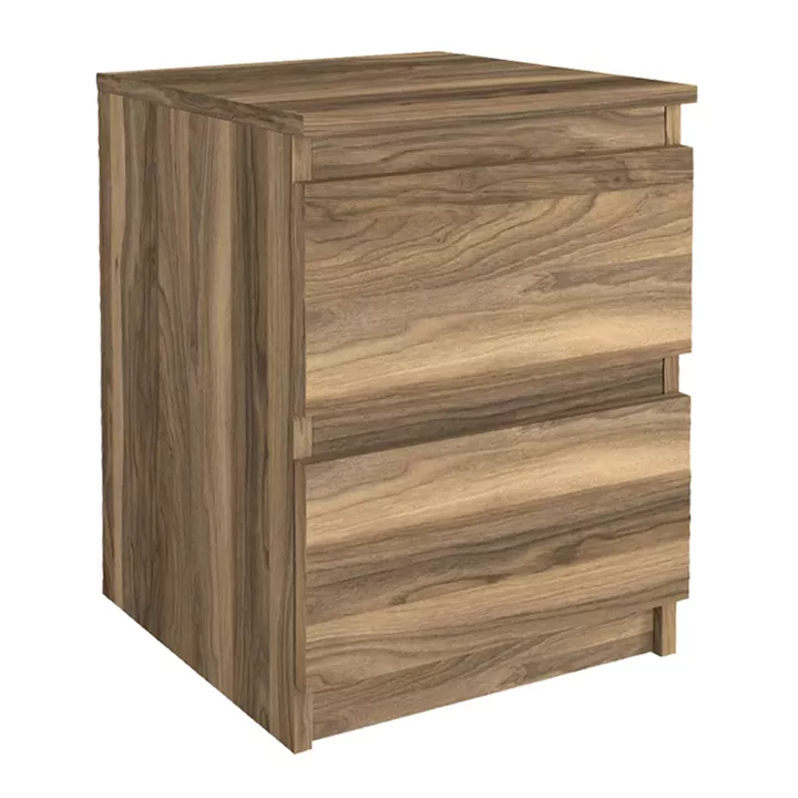 Κομοδίνο Breve Megapap χρώμα καρυδί 39,8x41,8x55εκ.