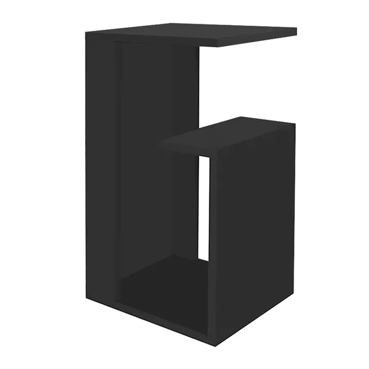 Τραπεζάκι βοηθητικό Rosana Megapap χρώμα μαύρο 35x29,5x60εκ.