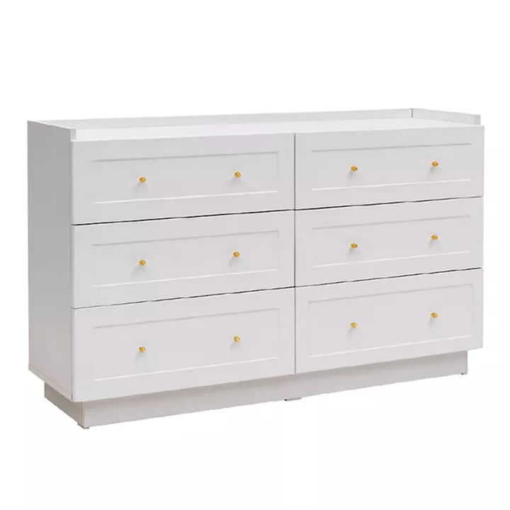 Συρταριέρα Henry Megapap χρώμα λευκό 140x40x75εκ.