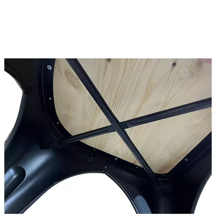 Καρέκλα ArteLibre Βιομηχανικού Τύπου Vintage TOLIKO II Μαύρο Ματ/Καφέ Μέταλλο/Ξύλο 45x53x85cm