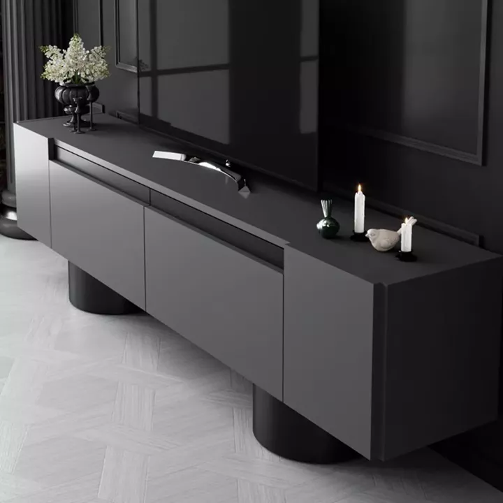 Έπιπλο τηλεόρασης Haven Megapap χρώμα ανθρακί 180x30x50εκ.