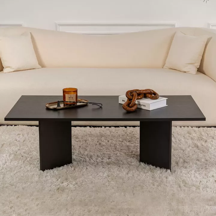 Τραπεζάκι σαλονιού Sabin Megapap χρώμα μαύρο 119x60x40εκ.