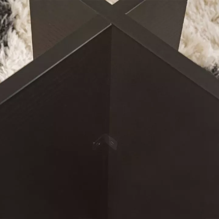 Τραπεζάκι σαλονιού Vetrino Megapap γυάλινο χρώμα μαύρο 105x65x40εκ.