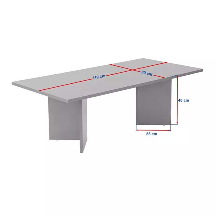 Τραπεζάκι σαλονιού Sabin Megapap χρώμα sapphire oak 119x60x40εκ.