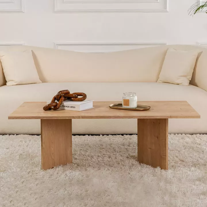 Τραπεζάκι σαλονιού Sabin Megapap χρώμα sapphire oak 119x60x40εκ.