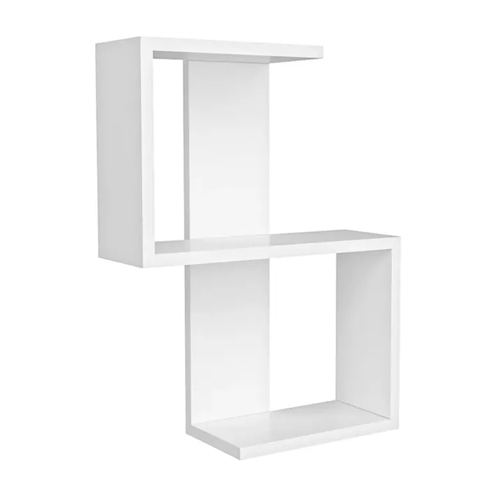 Ραφιέρα τοίχου Octa Megapap χρώμα λευκό 45x16,4x60εκ.