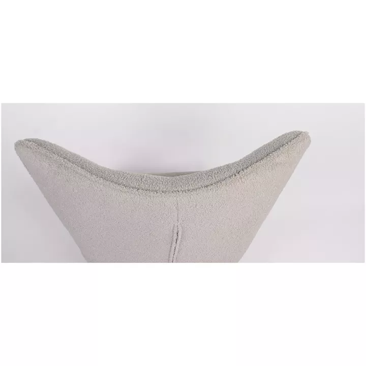 Πολυθρόνα ArteLibre MARION Γκρι Ύφασμα Μπουκλέ/Ξύλο 73x69x96cm