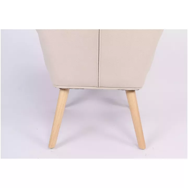 Πολυθρόνα ArteLibre BRIAR Μπορντό/Γκρι Patchwork Ύφασμα/Ξύλο 73x69x96cm