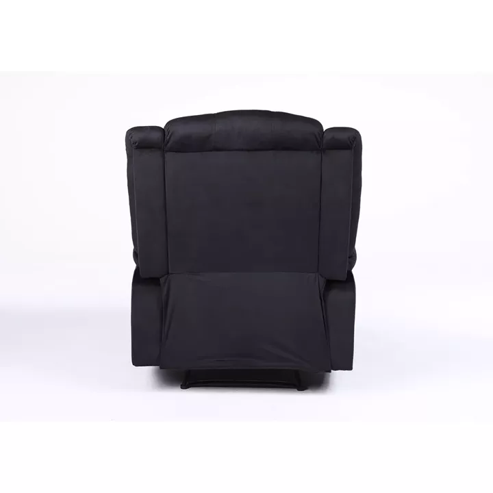 Πολυθρόνα Ανακλινόμενη ArteLibre CARINAE Μαύρο Βελούδο 93x90x100cm