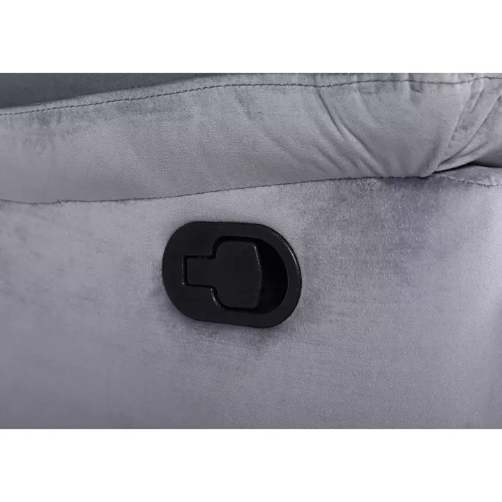 Πολυθρόνα Ανακλινόμενη ArteLibre CARINAE Γκρι Βελούδο 93x90x100cm