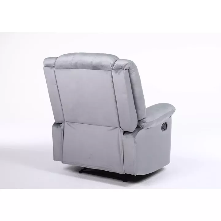 Πολυθρόνα Ανακλινόμενη ArteLibre CARINAE Γκρι Βελούδο 93x90x100cm