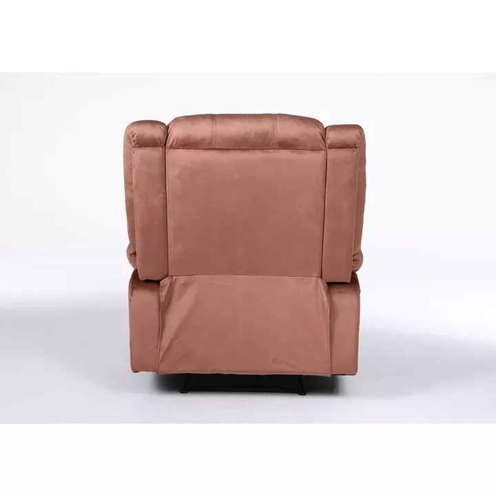 Πολυθρόνα Ανακλινόμενη ArteLibre CARINAE Καφέ Βελούδο 93x90x100cm