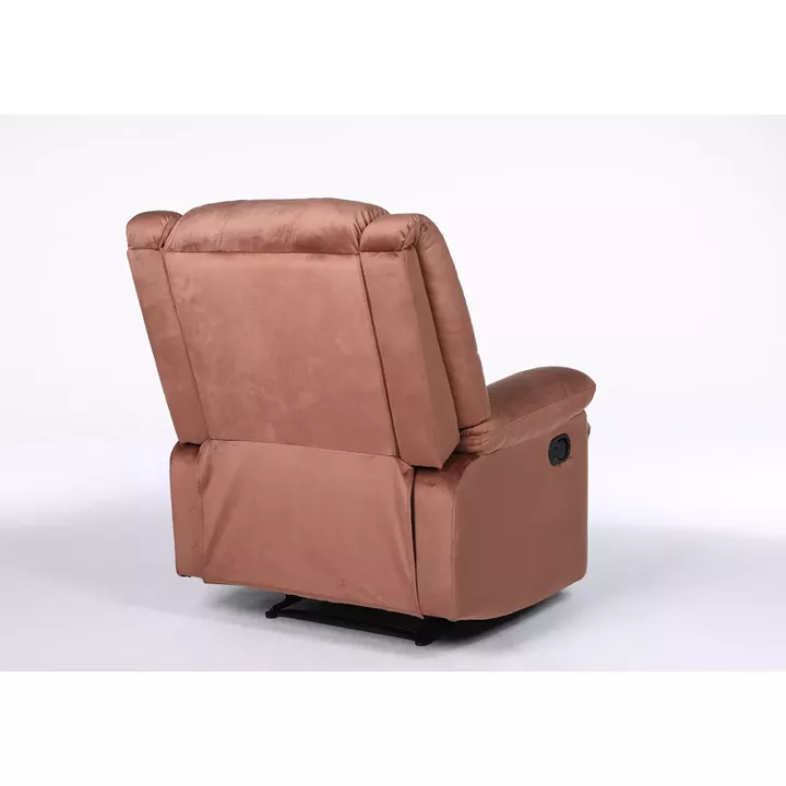 Πολυθρόνα Ανακλινόμενη ArteLibre CARINAE Καφέ Βελούδο 93x90x100cm