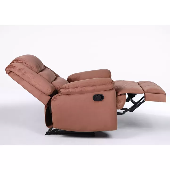 Πολυθρόνα Ανακλινόμενη ArteLibre CARINAE Καφέ Βελούδο 93x90x100cm