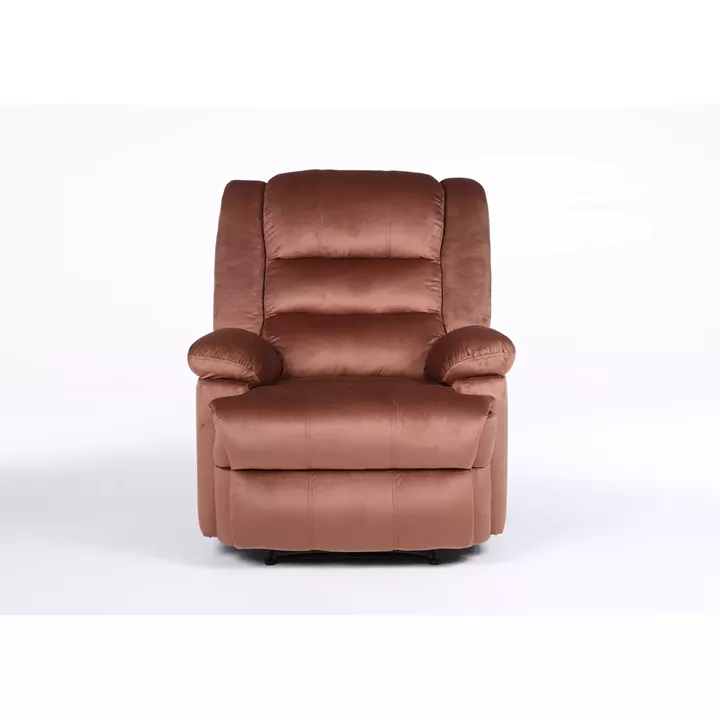 Πολυθρόνα Ανακλινόμενη ArteLibre CARINAE Καφέ Βελούδο 93x90x100cm