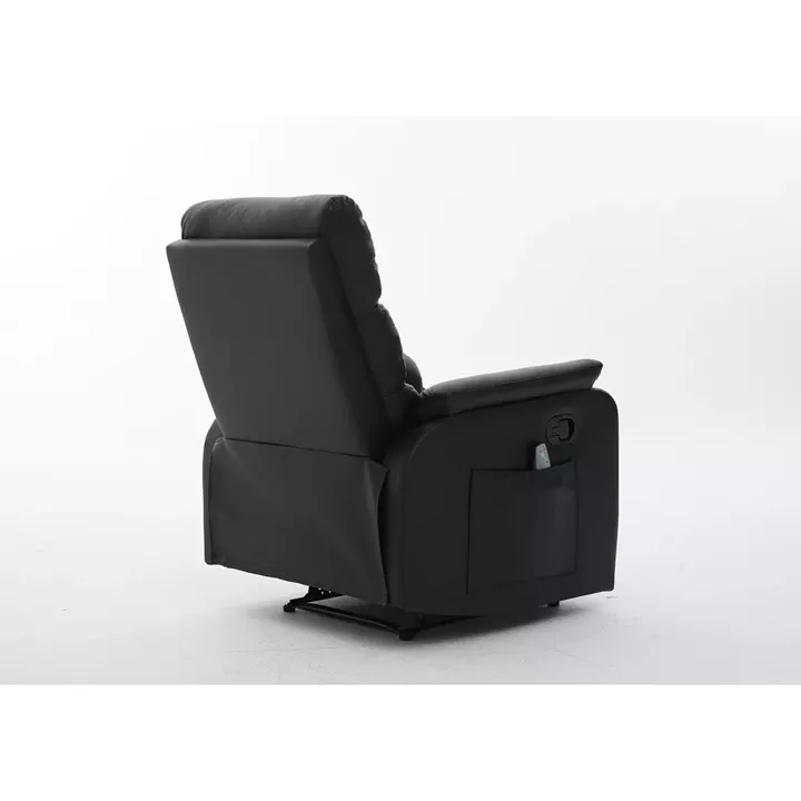 Πολυθρόνα Ανακλινόμενη ArteLibre RIGIL Με Λειτουργία Μασάζ Μαύρο PU 75x87x102cm