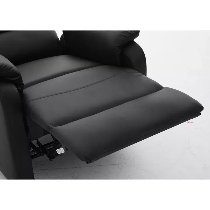 Πολυθρόνα Ανακλινόμενη ArteLibre RIGIL Με Λειτουργία Μασάζ Μαύρο PU 75x87x102cm