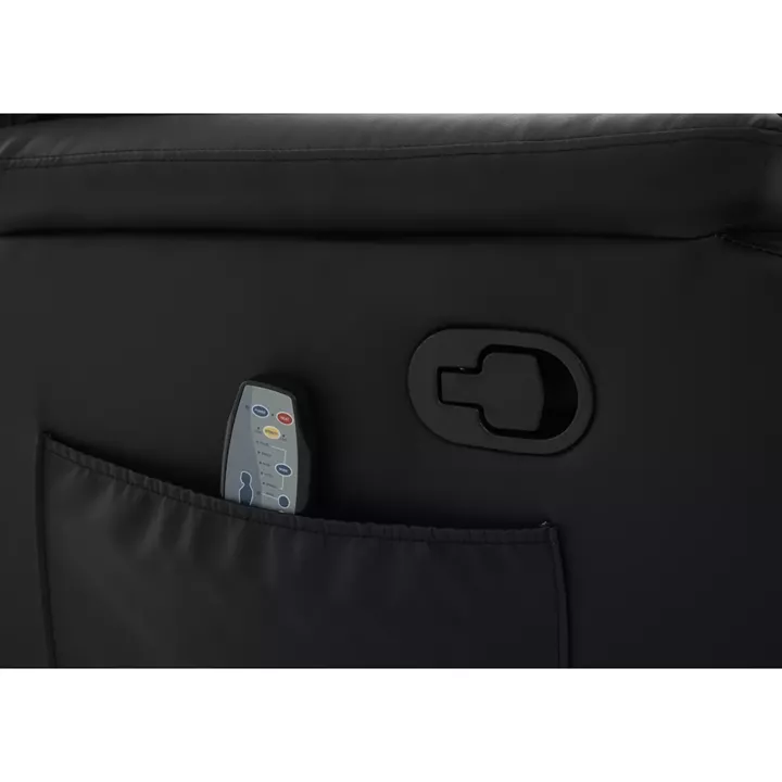 Πολυθρόνα Ανακλινόμενη ArteLibre RIGIL Με Λειτουργία Μασάζ Μαύρο PU 75x87x102cm