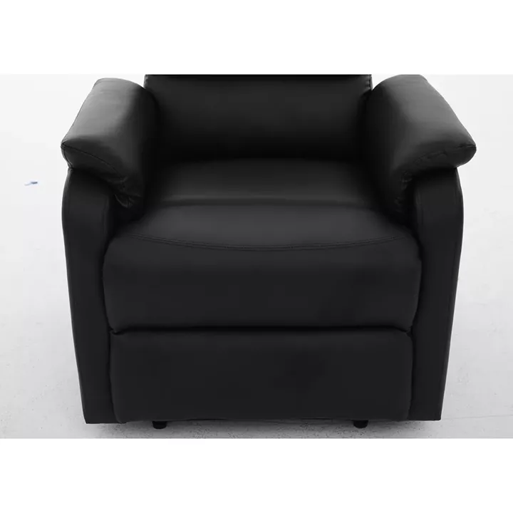 Πολυθρόνα Ανακλινόμενη ArteLibre RIGIL Με Λειτουργία Μασάζ Μαύρο PU 75x87x102cm