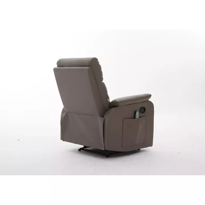 Πολυθρόνα Ανακλινόμενη ArteLibre RIGIL Με Λειτουργία Μασάζ Καφέ PU 75x87x102cm