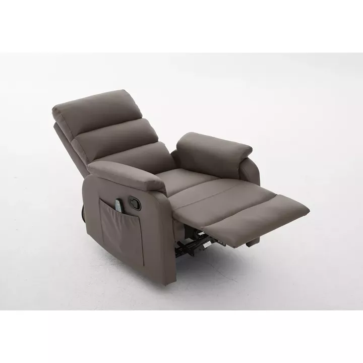 Πολυθρόνα Ανακλινόμενη ArteLibre RIGIL Με Λειτουργία Μασάζ Καφέ PU 75x87x102cm
