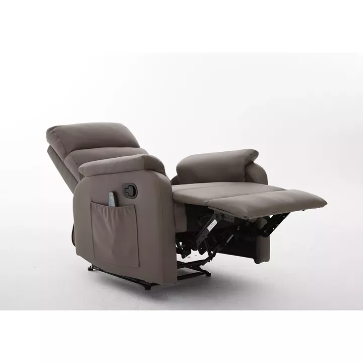 Πολυθρόνα Ανακλινόμενη ArteLibre RIGIL Με Λειτουργία Μασάζ Καφέ PU 75x87x102cm