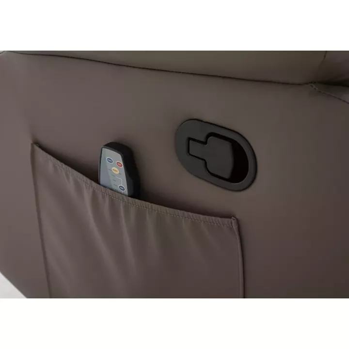 Πολυθρόνα Ανακλινόμενη ArteLibre RIGIL Με Λειτουργία Μασάζ Καφέ PU 75x87x102cm