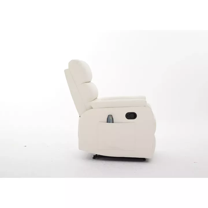 Πολυθρόνα Ανακλινόμενη ArteLibre RIGIL Με Λειτουργία Μασάζ Μπεζ PU 75x87x102cm