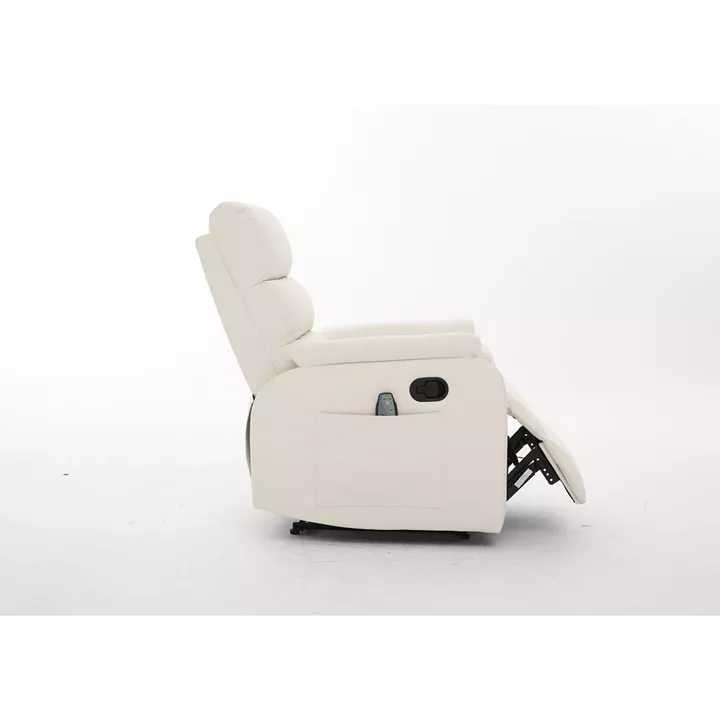 Πολυθρόνα Ανακλινόμενη ArteLibre RIGIL Με Λειτουργία Μασάζ Μπεζ PU 75x87x102cm