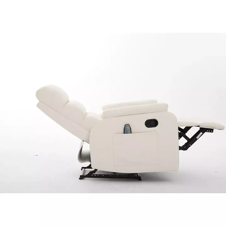 Πολυθρόνα Ανακλινόμενη ArteLibre RIGIL Με Λειτουργία Μασάζ Μπεζ PU 75x87x102cm