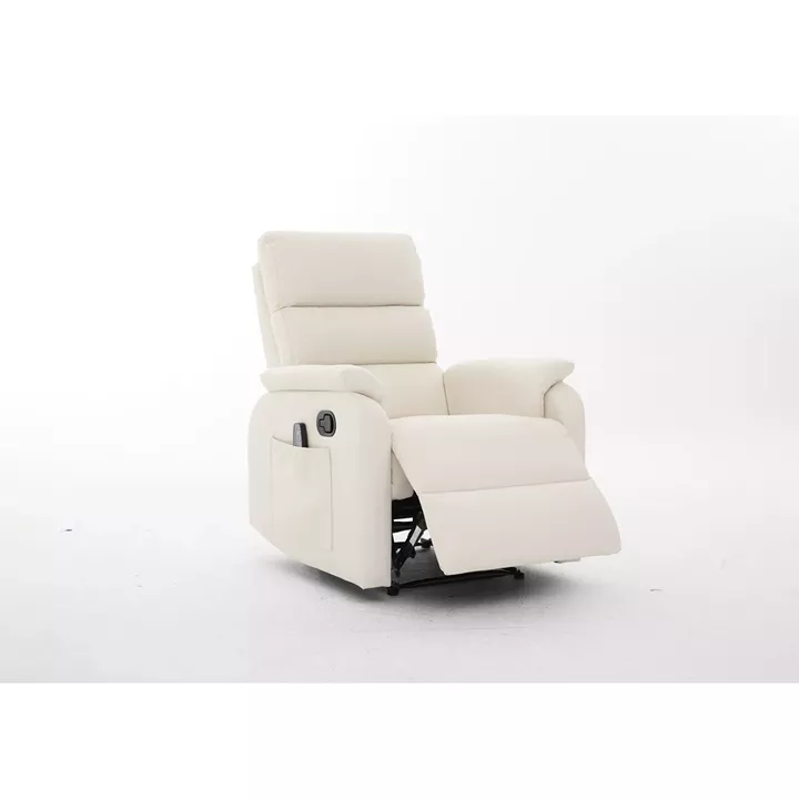 Πολυθρόνα Ανακλινόμενη ArteLibre RIGIL Με Λειτουργία Μασάζ Μπεζ PU 75x87x102cm