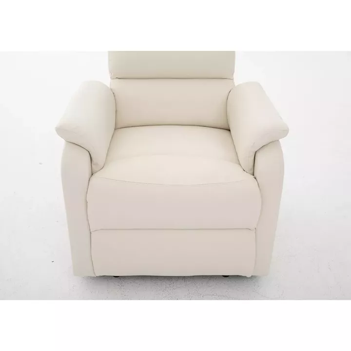 Πολυθρόνα Ανακλινόμενη ArteLibre RIGIL Με Λειτουργία Μασάζ Μπεζ PU 75x87x102cm