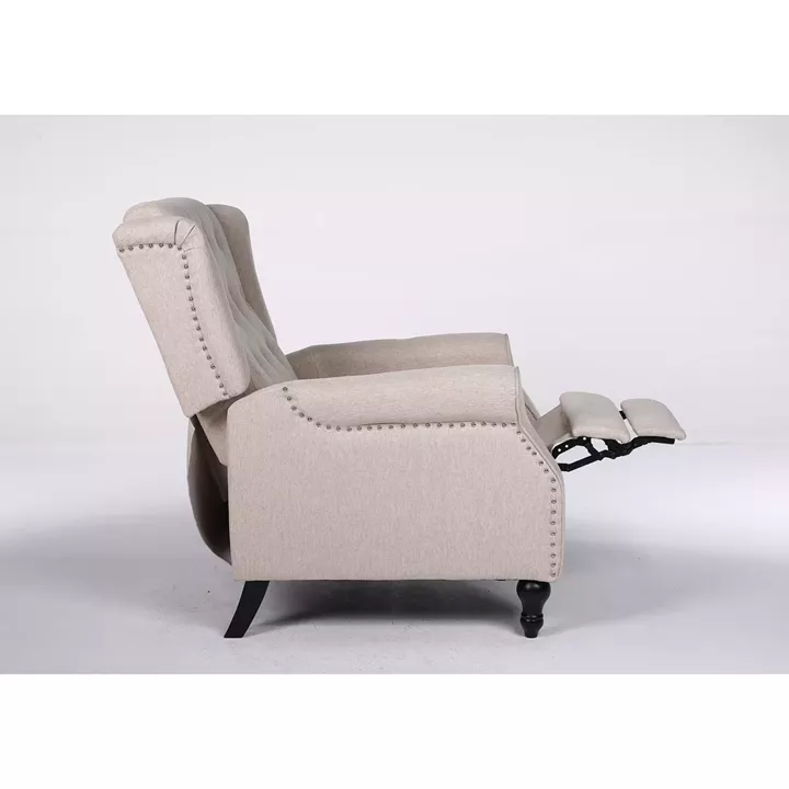 Πολυθρόνα Ανακλινόμενη ArteLibre ALNAIR Μπεζ Ύφασμα 78x85x104cm