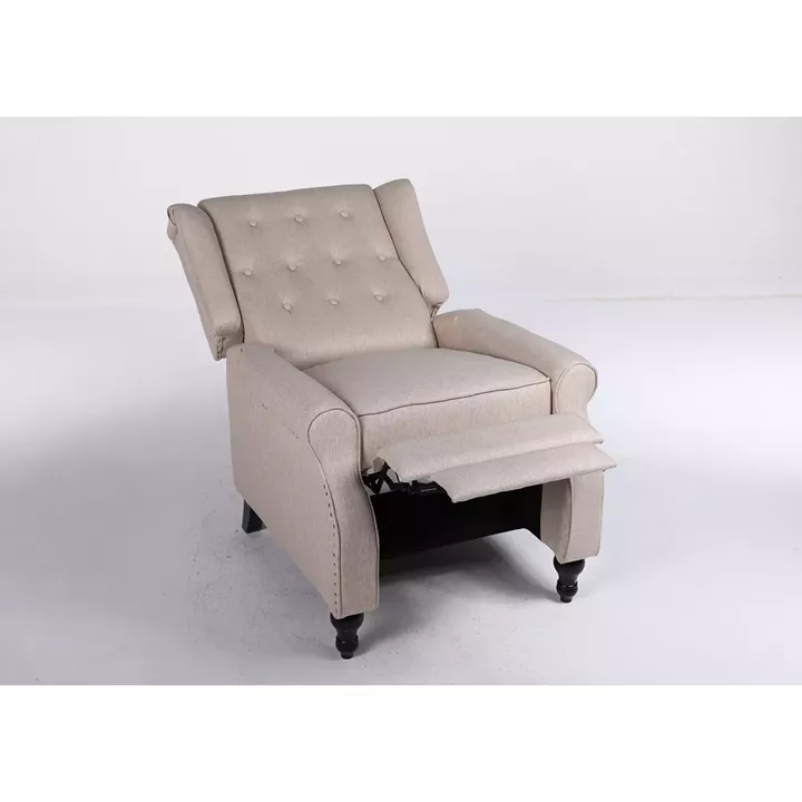 Πολυθρόνα Ανακλινόμενη ArteLibre ALNAIR Μπεζ Ύφασμα 78x85x104cm