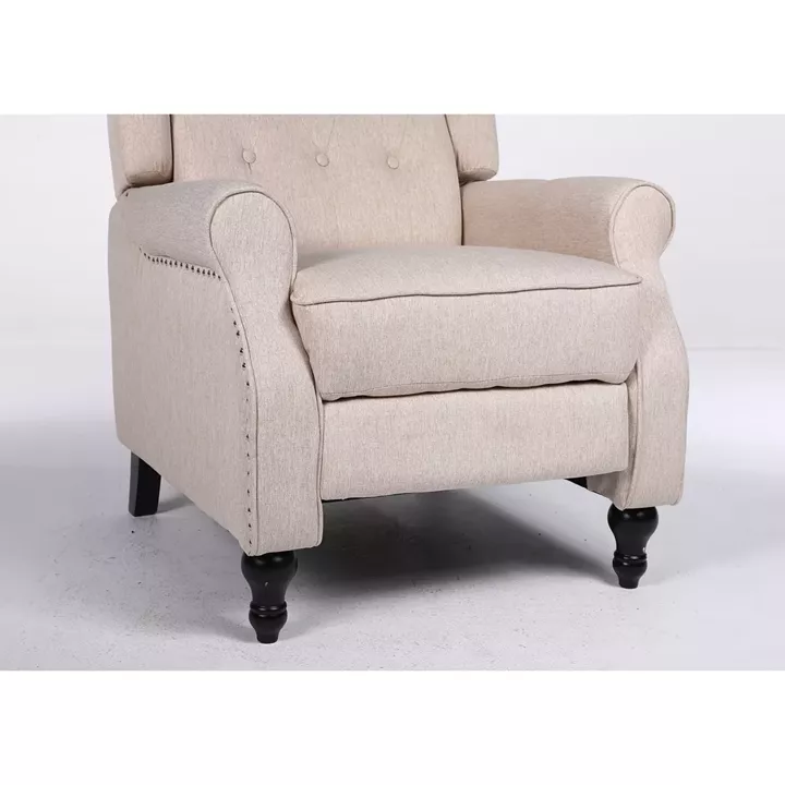 Πολυθρόνα Ανακλινόμενη ArteLibre ALNAIR Μπεζ Ύφασμα 78x85x104cm