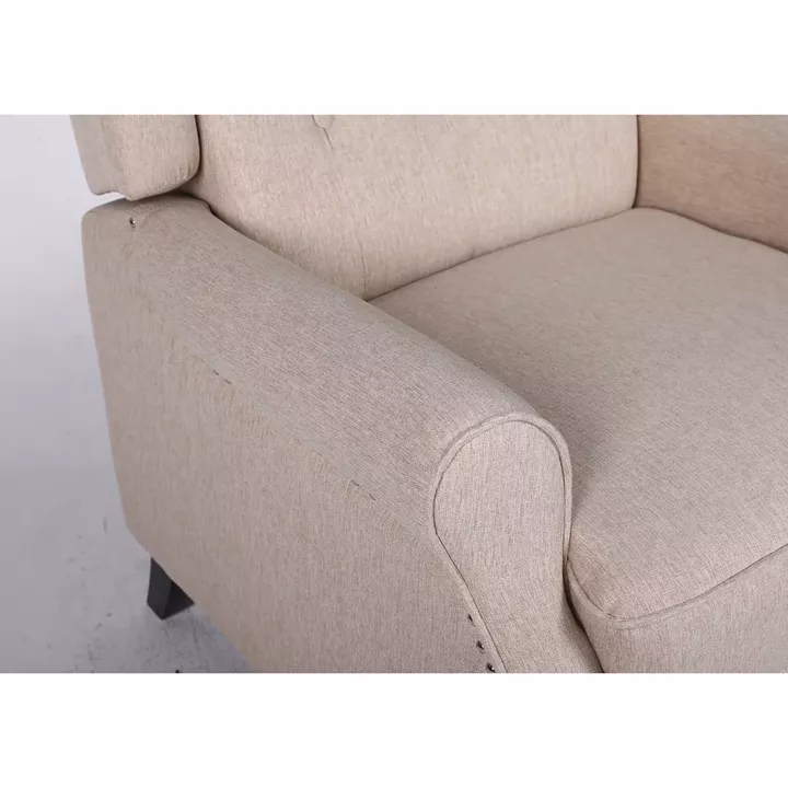 Πολυθρόνα Ανακλινόμενη ArteLibre ALNAIR Μπεζ Ύφασμα 78x85x104cm