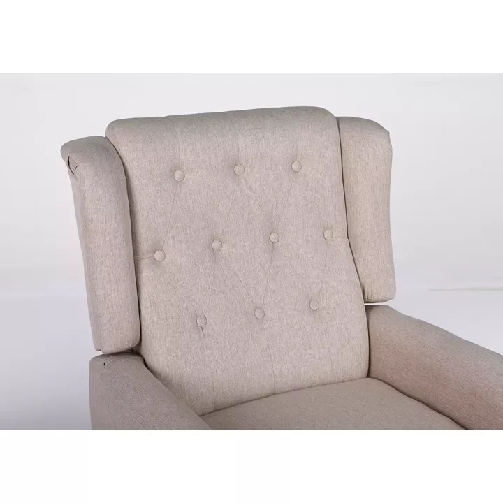 Πολυθρόνα Ανακλινόμενη ArteLibre ALNAIR Μπεζ Ύφασμα 78x85x104cm