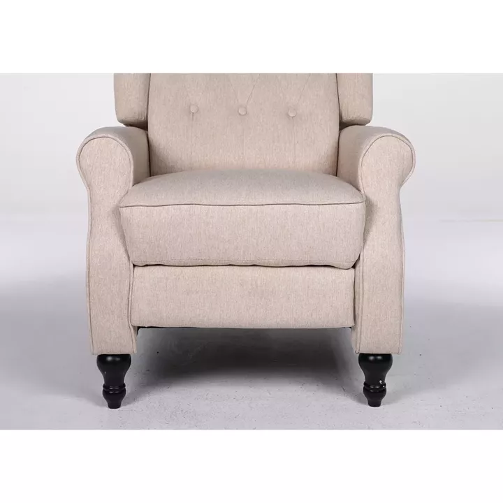 Πολυθρόνα Ανακλινόμενη ArteLibre ALNAIR Μπεζ Ύφασμα 78x85x104cm