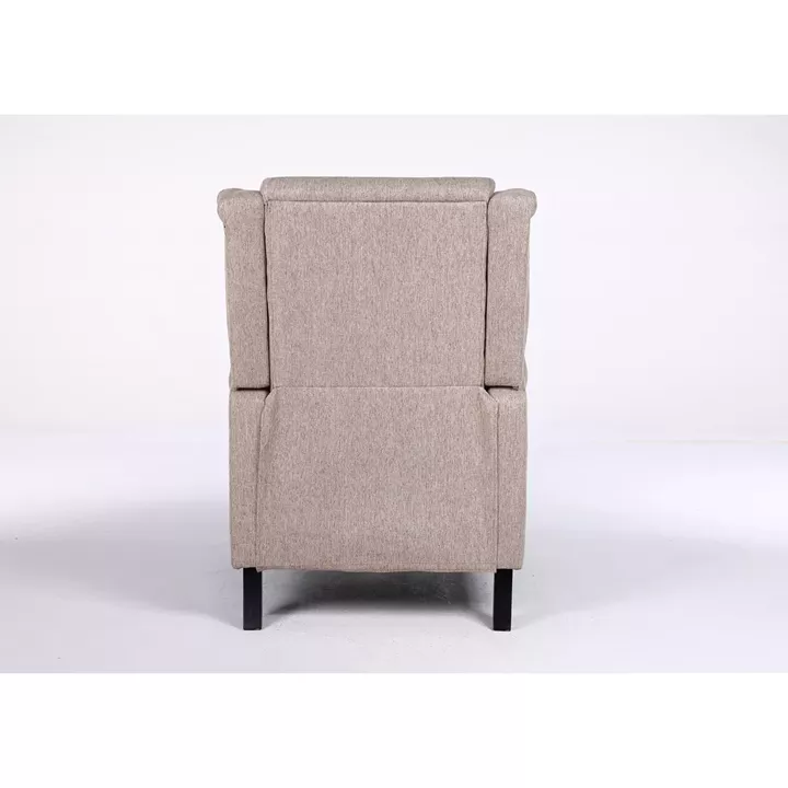 Πολυθρόνα Ανακλινόμενη ArteLibre ALNAIR Καφέ Ύφασμα 78x85x104cm