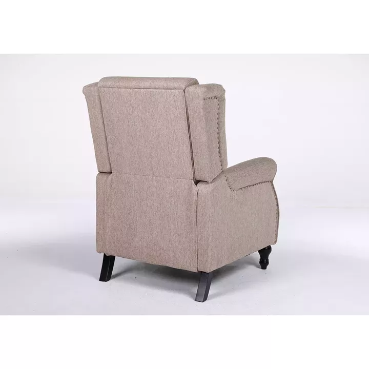 Πολυθρόνα Ανακλινόμενη ArteLibre ALNAIR Καφέ Ύφασμα 78x85x104cm