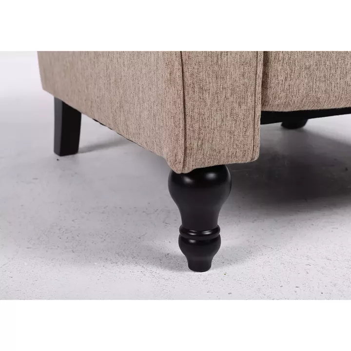 Πολυθρόνα Ανακλινόμενη ArteLibre ALNAIR Καφέ Ύφασμα 78x85x104cm