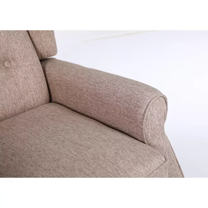 Πολυθρόνα Ανακλινόμενη ArteLibre ALNAIR Καφέ Ύφασμα 78x85x104cm