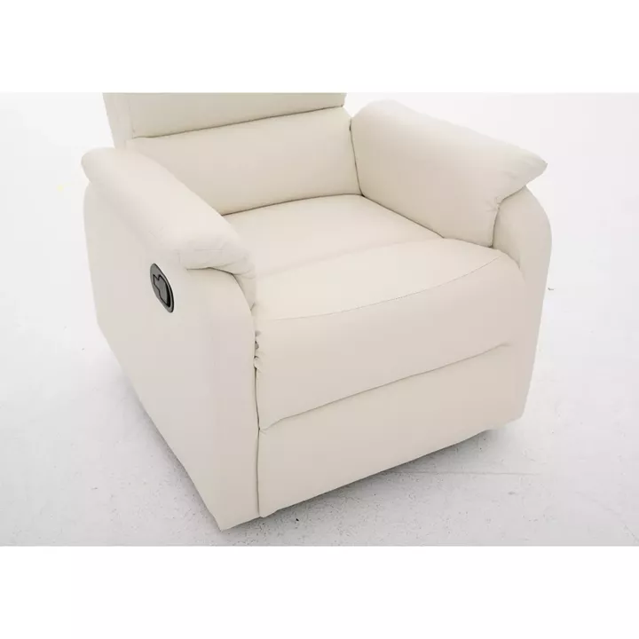 Πολυθρόνα Ανακλινόμενη ArteLibre TALITHA Μπεζ PU 79x97x101cm