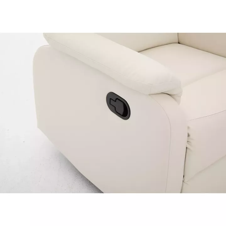 Πολυθρόνα Ανακλινόμενη ArteLibre TALITHA Μπεζ PU 79x97x101cm