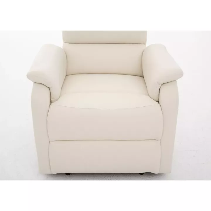 Πολυθρόνα Ανακλινόμενη ArteLibre TALITHA Μπεζ PU 79x97x101cm