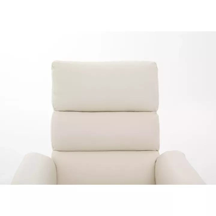 Πολυθρόνα Ανακλινόμενη ArteLibre TALITHA Μπεζ PU 79x97x101cm