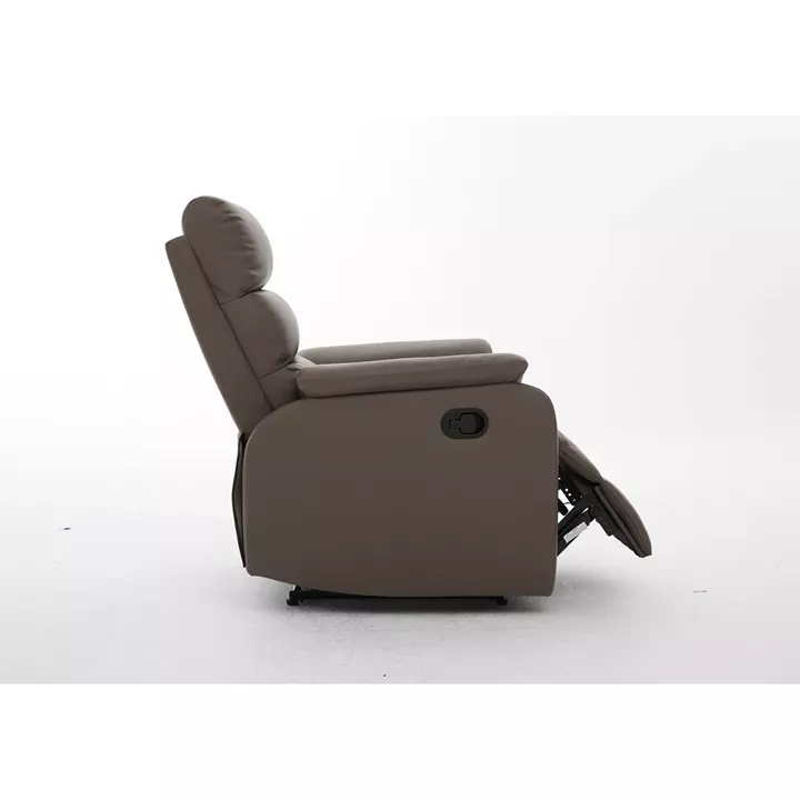 Πολυθρόνα Ανακλινόμενη ArteLibre TALITHA Καφέ PU 79x97x101cm