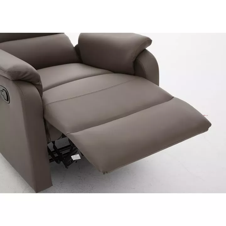 Πολυθρόνα Ανακλινόμενη ArteLibre TALITHA Καφέ PU 79x97x101cm