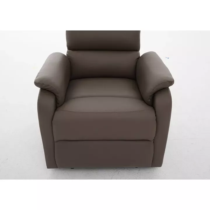 Πολυθρόνα Ανακλινόμενη ArteLibre TALITHA Καφέ PU 79x97x101cm